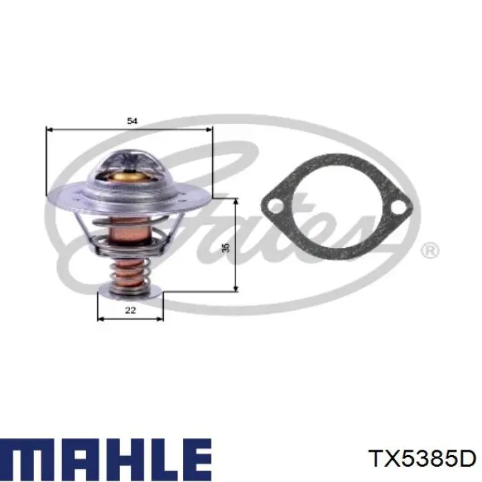 TX 53 85D Mahle Original термостат