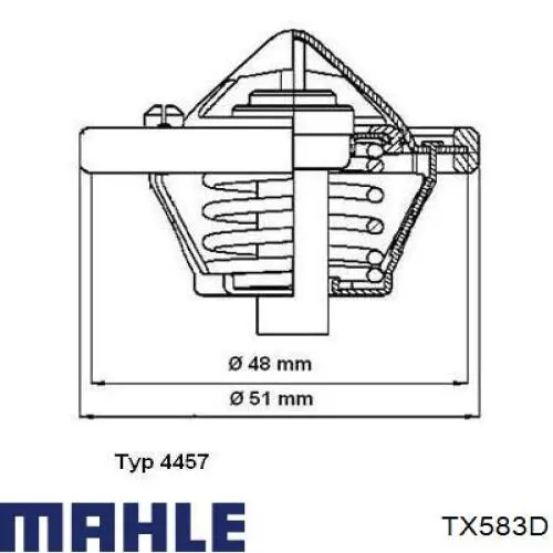 TX 5 83D Mahle Original термостат