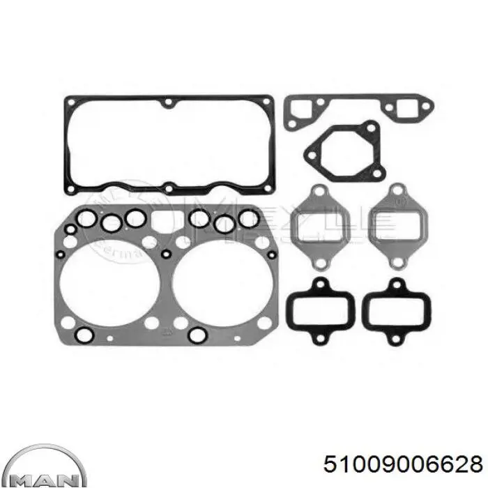 Верхний комплект прокладок двигателя 51009006628 MAN