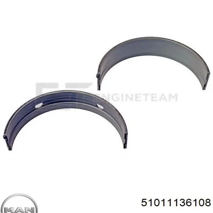 Вкладыши коленвала, коренные, комплект, 1-й ремонт (+0,25) Mahle Original 227HL21666025 цена, от 19.26 USD