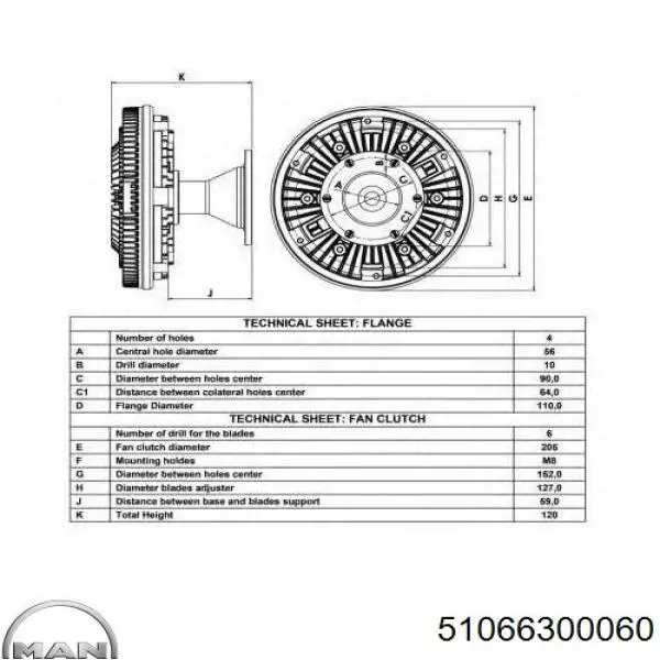 Вискозная муфта MAN 51066300060 цена, от 182.40 USD