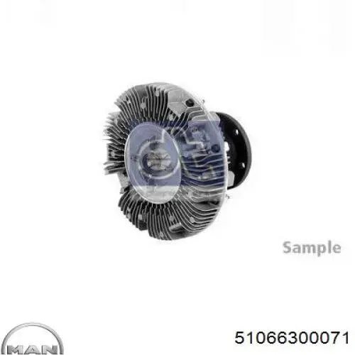 Вискозная муфта MAN 51066300071 цена, от 187.16 USD