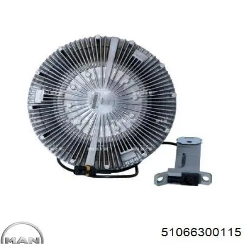 Вискомуфта вентилятора 51066300115 MAN