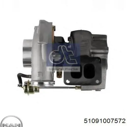Турбонагнетатель MAN 51091007572 цена, от 444.99 USD