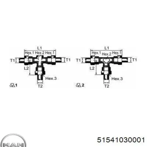 Комплект поршневых колец компрессора, на 1 цилиндр, STD MAN 51541030001 цена, от 16.63 USD