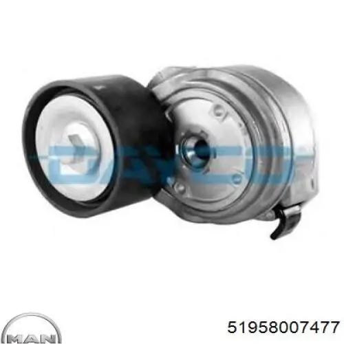 Роликовий модуль натяжителя ремня MAN 51958007477 цена, от 74.11 USD