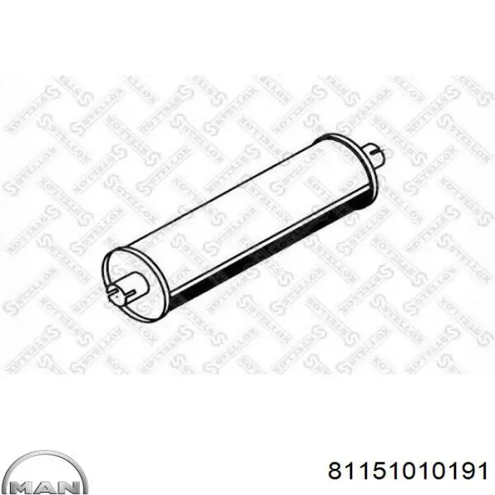 Купить 6810 Polmostrow Глушитель, центральная и задняя часть