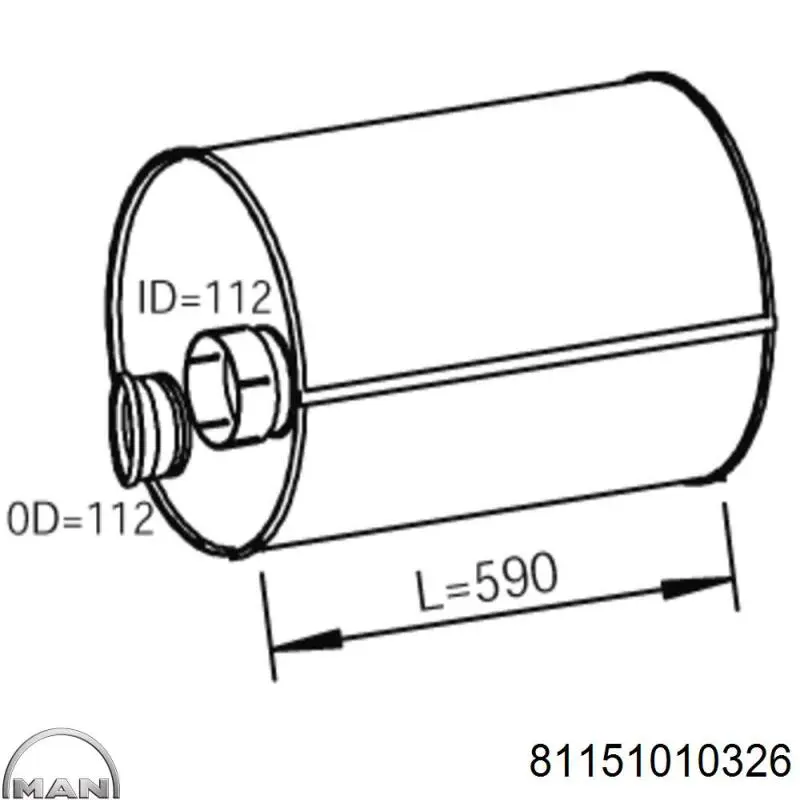 Глушитель, средняя и задняя часть Polmostrow 6846 цена, от 200.08 USD