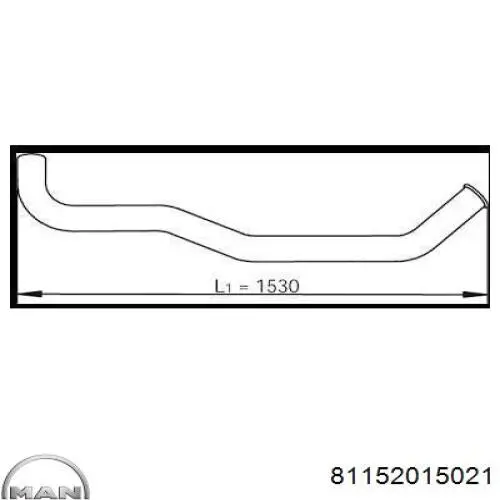 Трубы приемные (штаны) MAN 81152015021 цена, от 44.94 USD