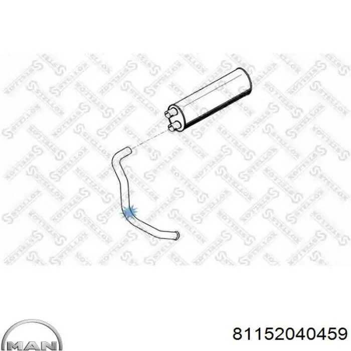 Выхлоп задний MAN 81152040459 цена, от 69.36 USD