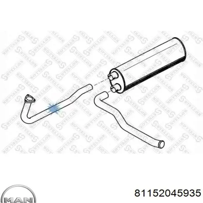 Приёмная труба VAN30101MN Vanstar
