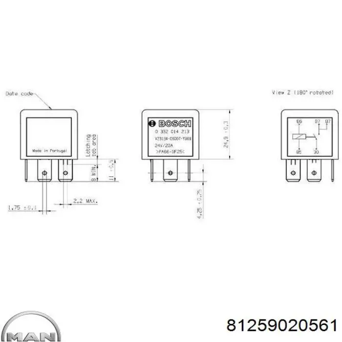  MAN 81259020561 цена, от 29.64 USD