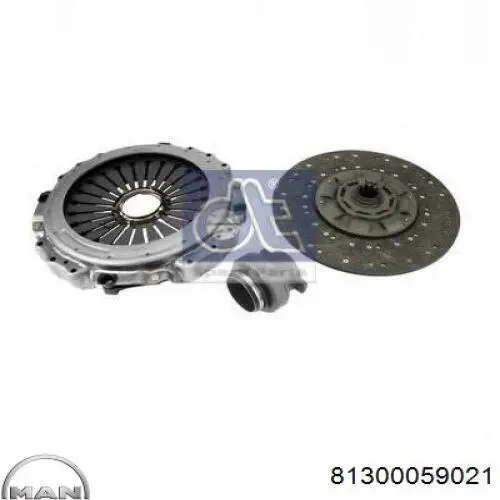 Купить 81300059021 MAN Комплект сцепления (диск, корзина, подшипник)