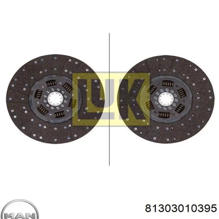 Диск сцепления MAN 81303010395 цена, от 83.47 USD