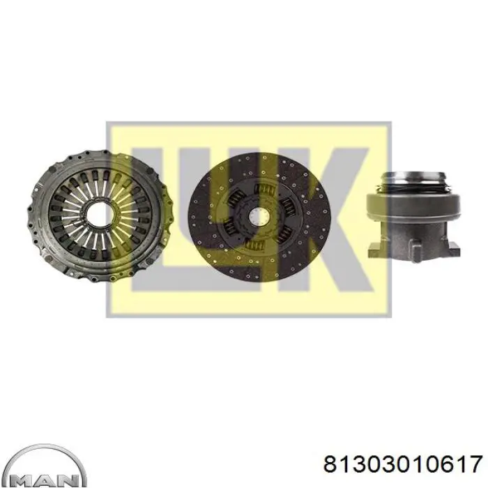 Диск сцепления MAN 81303010617 цена, от 299.80 USD