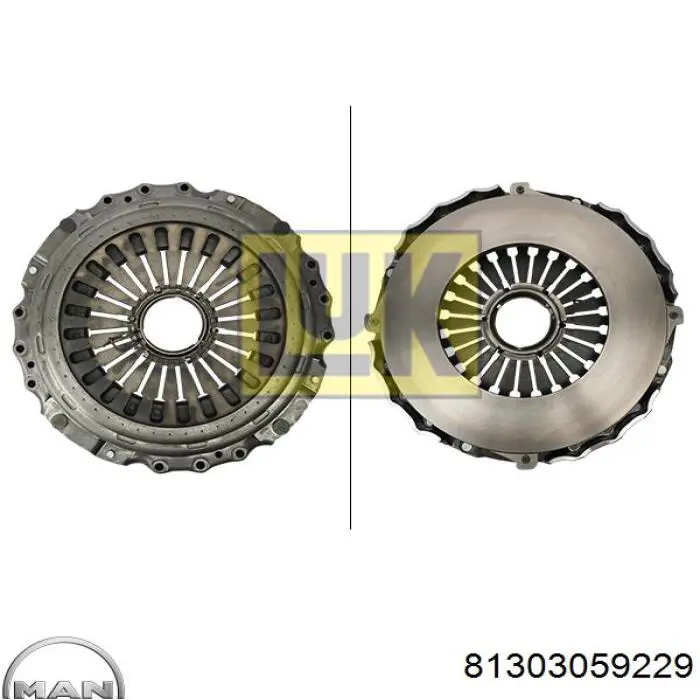 Корзина сцепления 81303059229 MAN