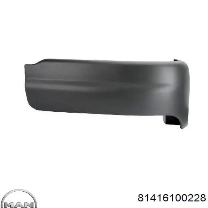 Бампер передний, правая часть Daniparts DPMA056 цена, от 15.83 USD