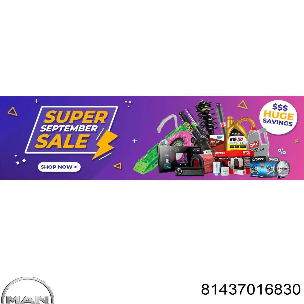 81437016830 MAN Амортизаторы задние