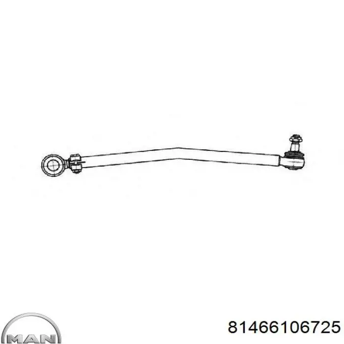 Тяга рулевая передней подвески продольная 81466106725 MAN