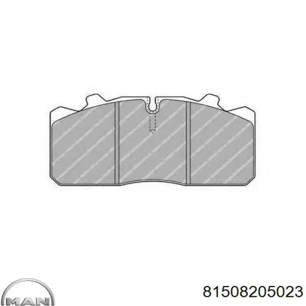 Передние тормозные колодки 81508205023 MAN