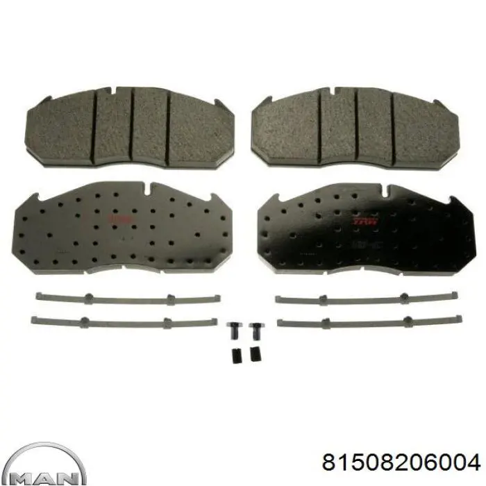 Колодки MAN 81508206004 цена, от 126.22 USD