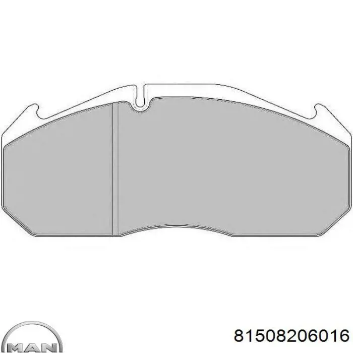 Передние тормозные колодки 81508206016 MAN