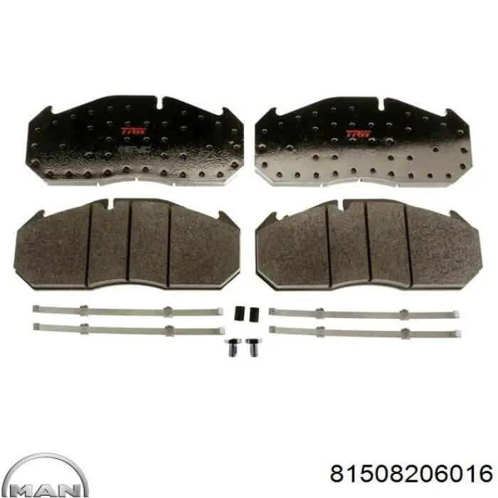 Передние тормозные колодки 81508206016 MAN
