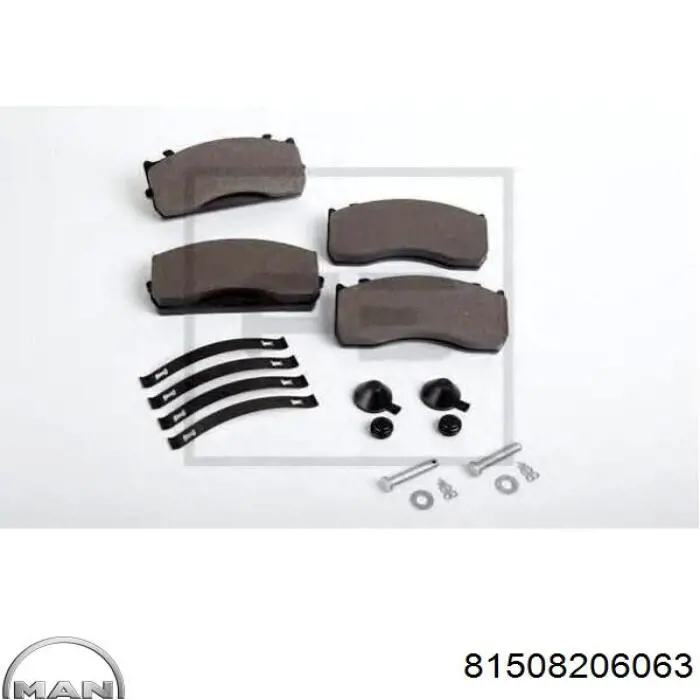 81508206063 MAN Колодки передние