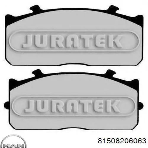 Колодки MAN 81508206063 цена, от 68.41 USD