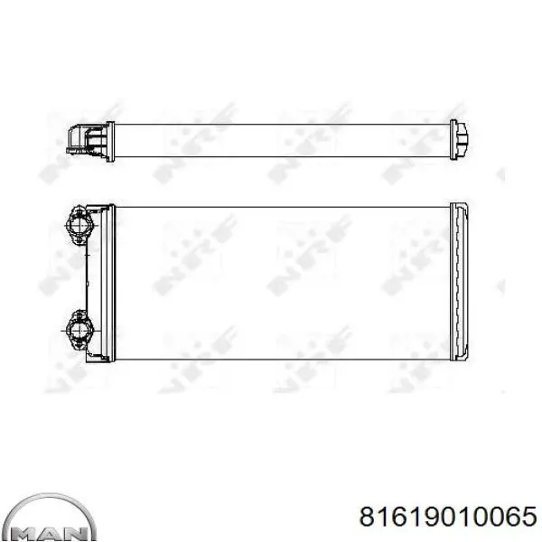 Радиатор печки (отопителя) MAN 81619010065 цена, от 28.97 USD