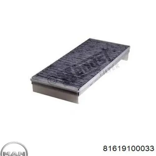 Купить 81619100033 MAN Фильтр салона угольный