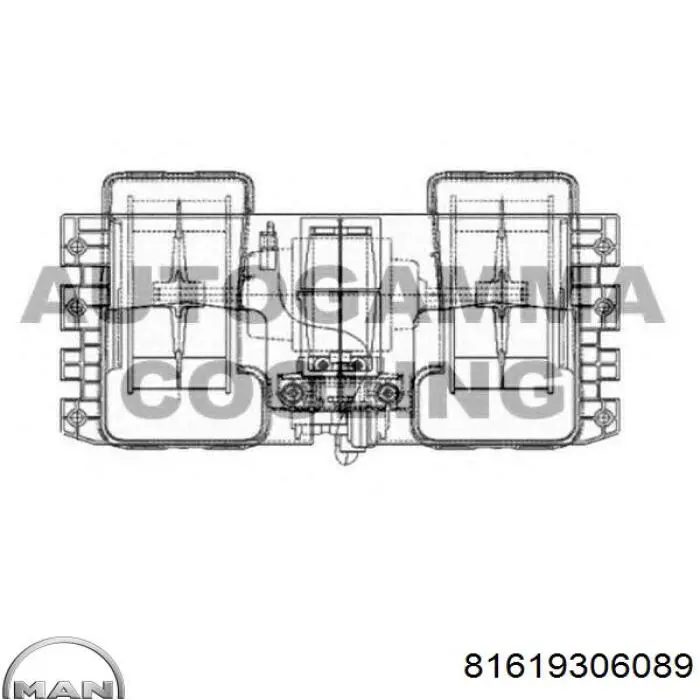 Мотор вентилятора печки (отопителя салона) MAN 81619306089 цена, от 122.16 USD