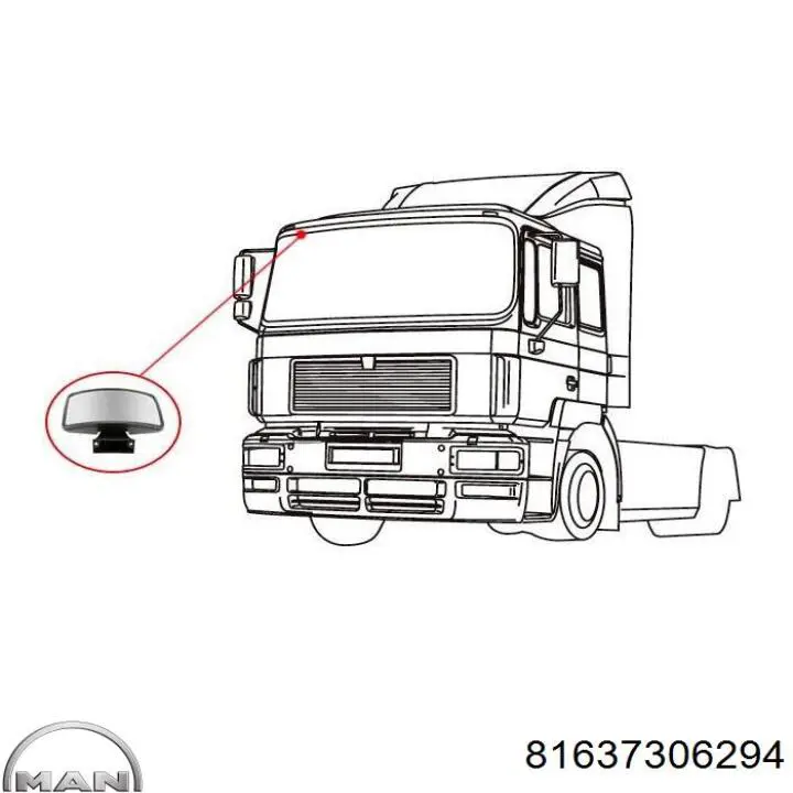 Зеркало парковочное 7820 Rywal