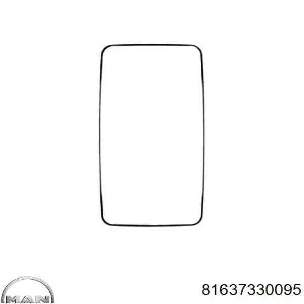 Зеркальный элемент зеркала заднего вида 81637330095 MAN