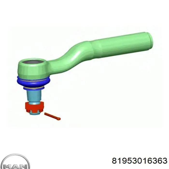 Наконечник поперечной рулевой тяги 11060 Auger