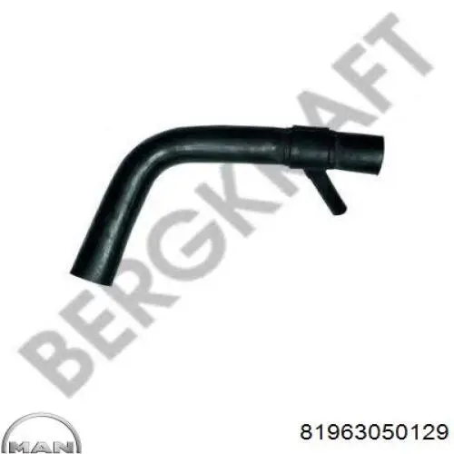81963050129 MAN Патрубок радиатора охлаждения нижний
