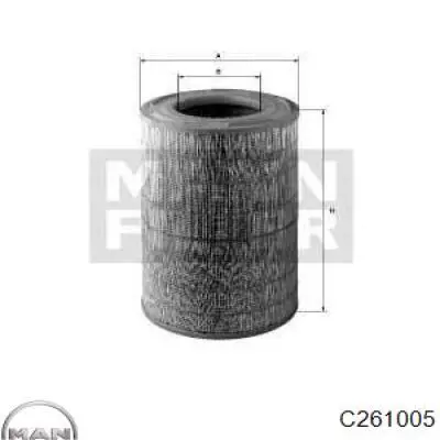Воздушный фильтр C261005 MAN