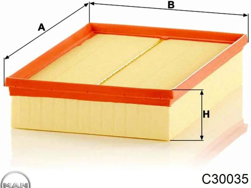 Воздушный фильтр C30035 MAN