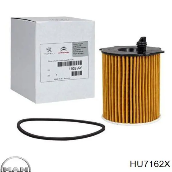 Фильтр очистки масла центробежный MAN HU7162X цена, от 5.92 USD