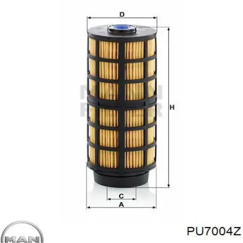 PU7004Z MAN топливный фильтр