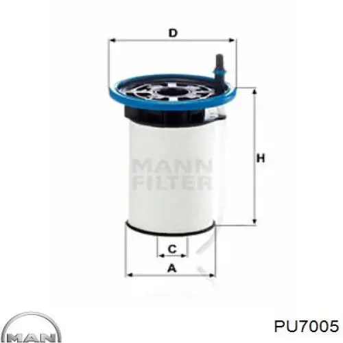 PU7005 MAN топливный фильтр