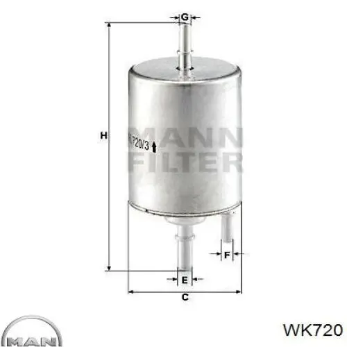 WK720 MAN топливный фильтр