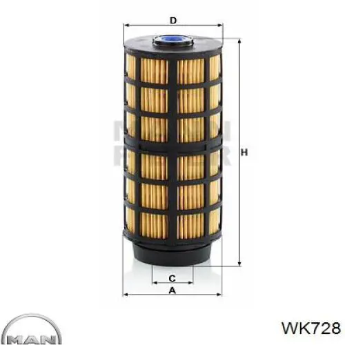 WK728 MAN Фильтр топлива