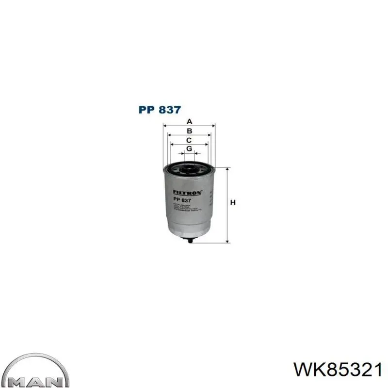 WK85321 MAN топливный фильтр