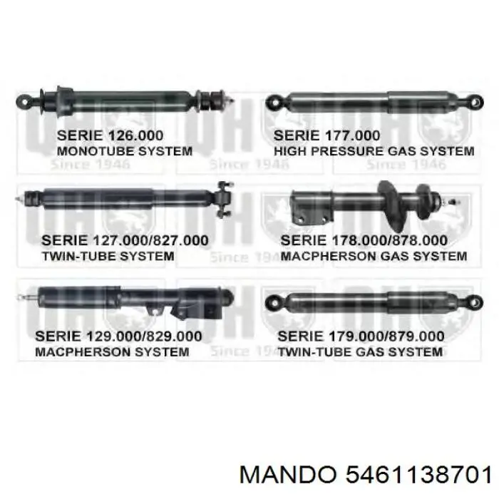 Стойка амортизатора передняя Febest 12658719F цена, от 30.81 USD