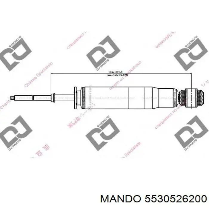 Стойка амортизатора задняя Mando 5530526200 цена, от 36.09 USD