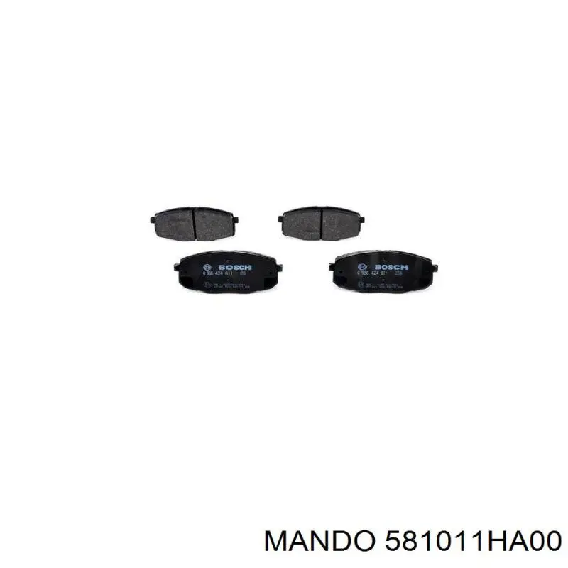 S581011HA10 Hyundai/Kia Колодки передние