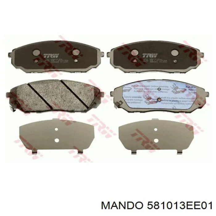 Тормозные колодки передние MANDO ᐈ Купить колодки передние Мандо на ...