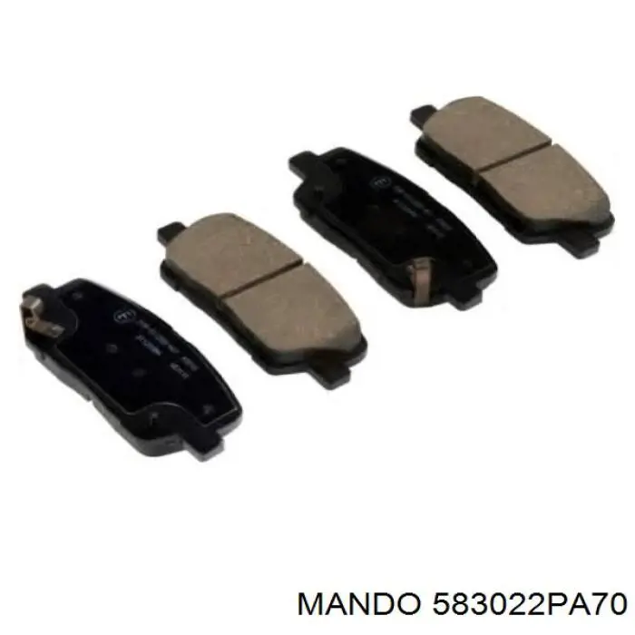 Купить 583022BA50 Hyundai/Kia Колодки тормозные задние, дисковые