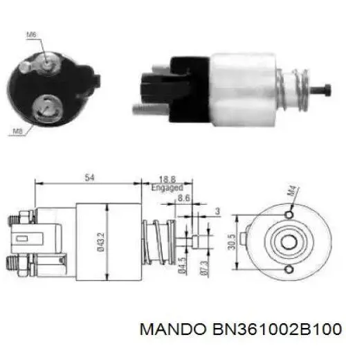 Motor de arranque BN361002B100 Mando